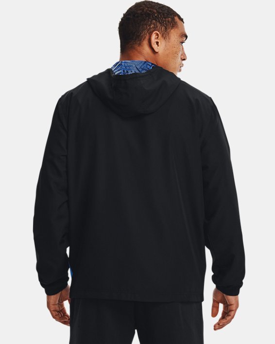 เสื้อแจ็คเก็ต UA Sportstyle Chroma Windbreaker สำหรับผู้ชาย, Black, pdpMainDesktop image number 1